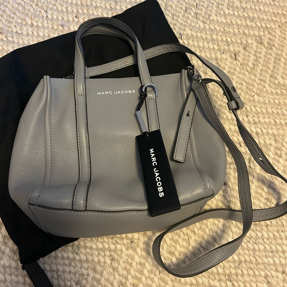 Marc Jacobs Light Gray Small Crossbody Tote Bag